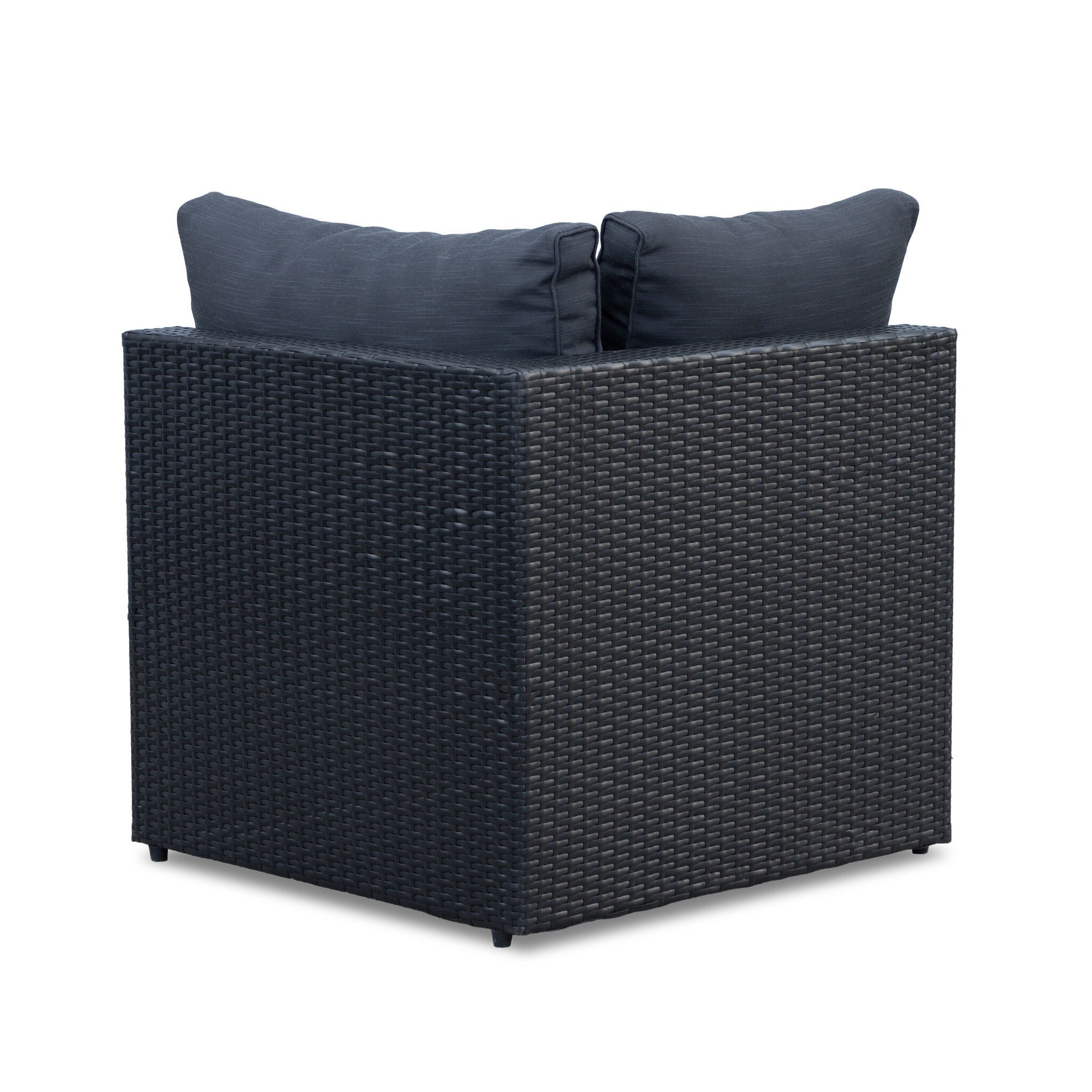 Asker hoek loungeset 5 personen | wicker | Ash Grey | 3-delig - 210x210cm | zonder tafel