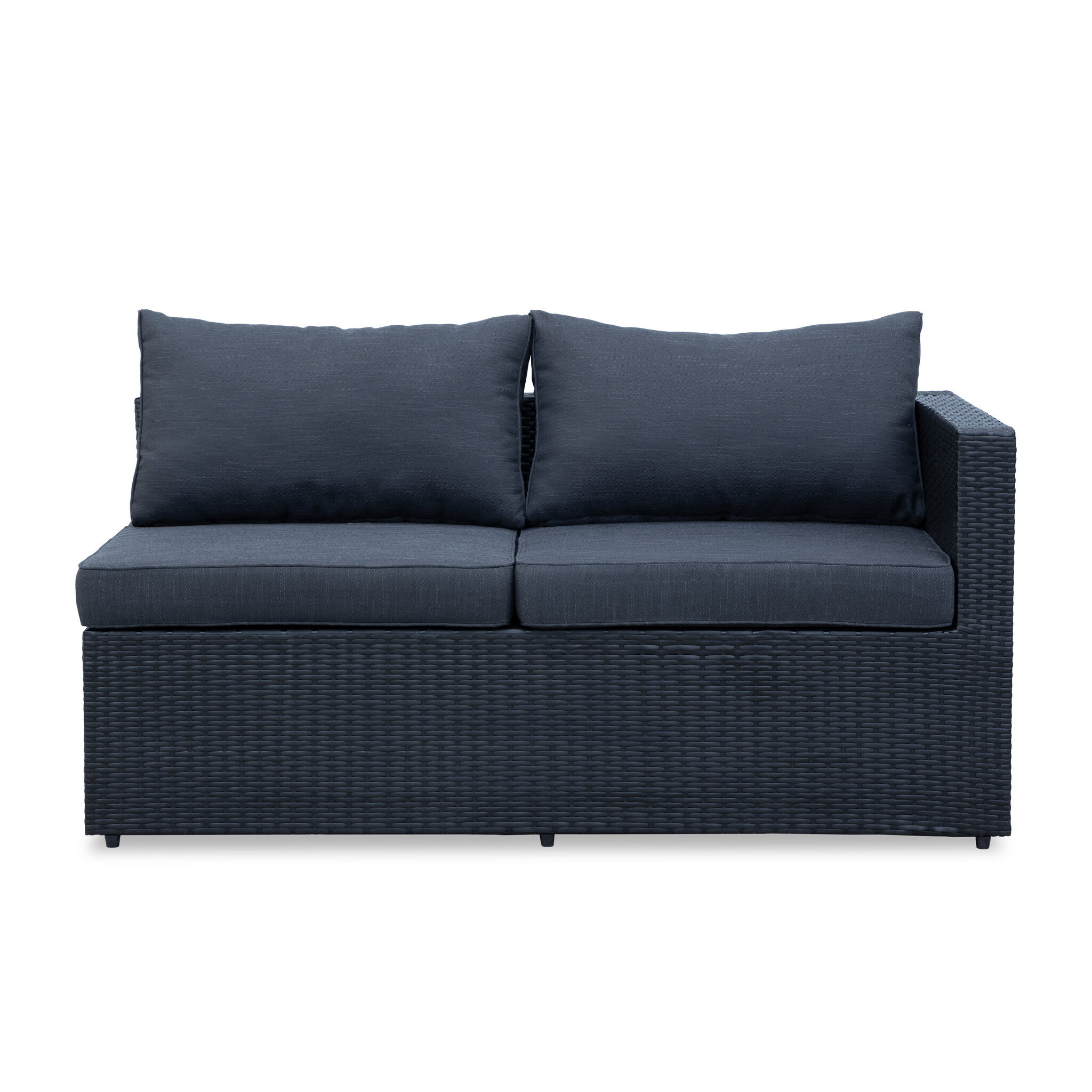 Asker hoek loungeset 5 personen | wicker | Ash Grey | 3-delig - 210x210cm | zonder tafel