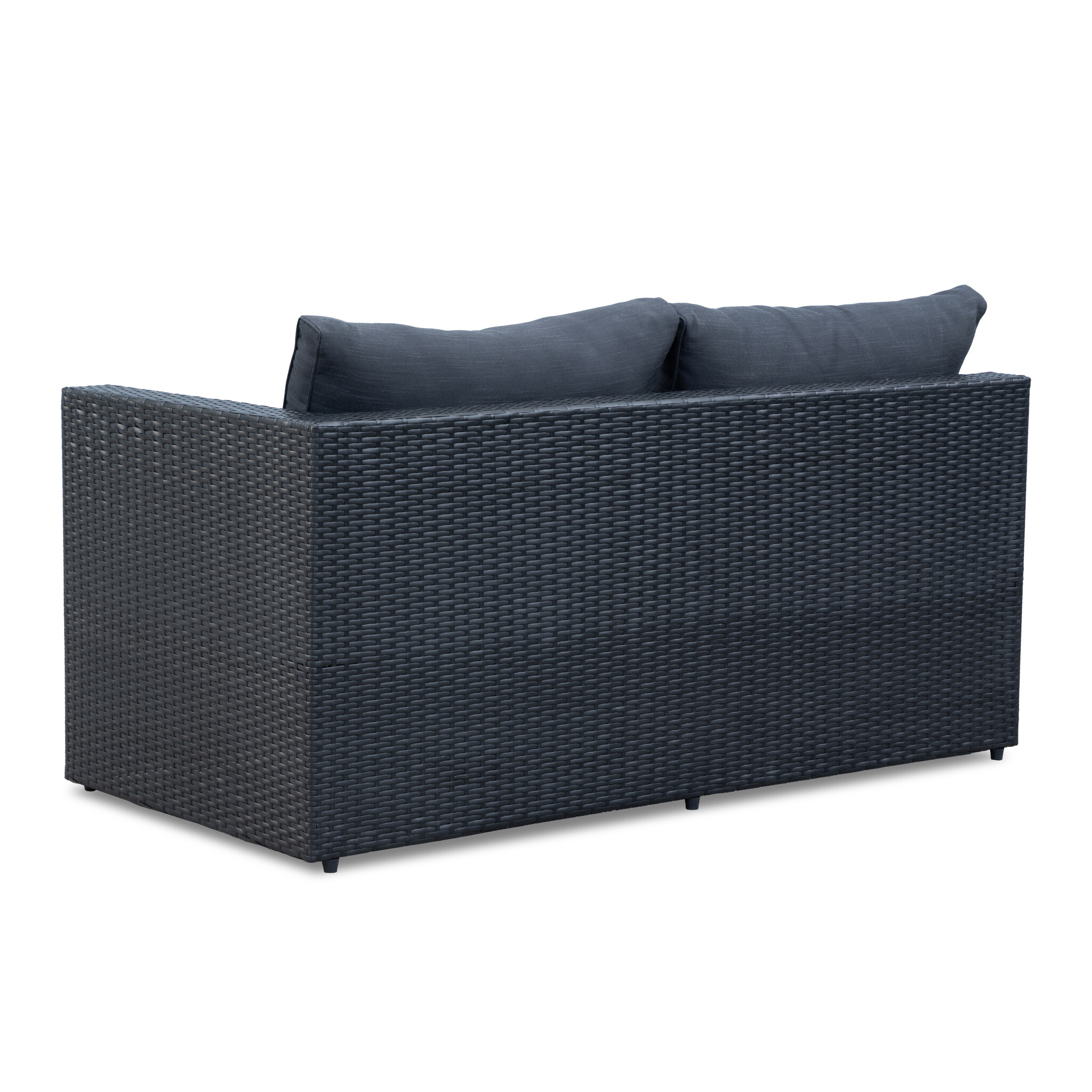 Asker hoek loungeset 5 personen | wicker | Ash Grey | 3-delig - 210x210cm | zonder tafel