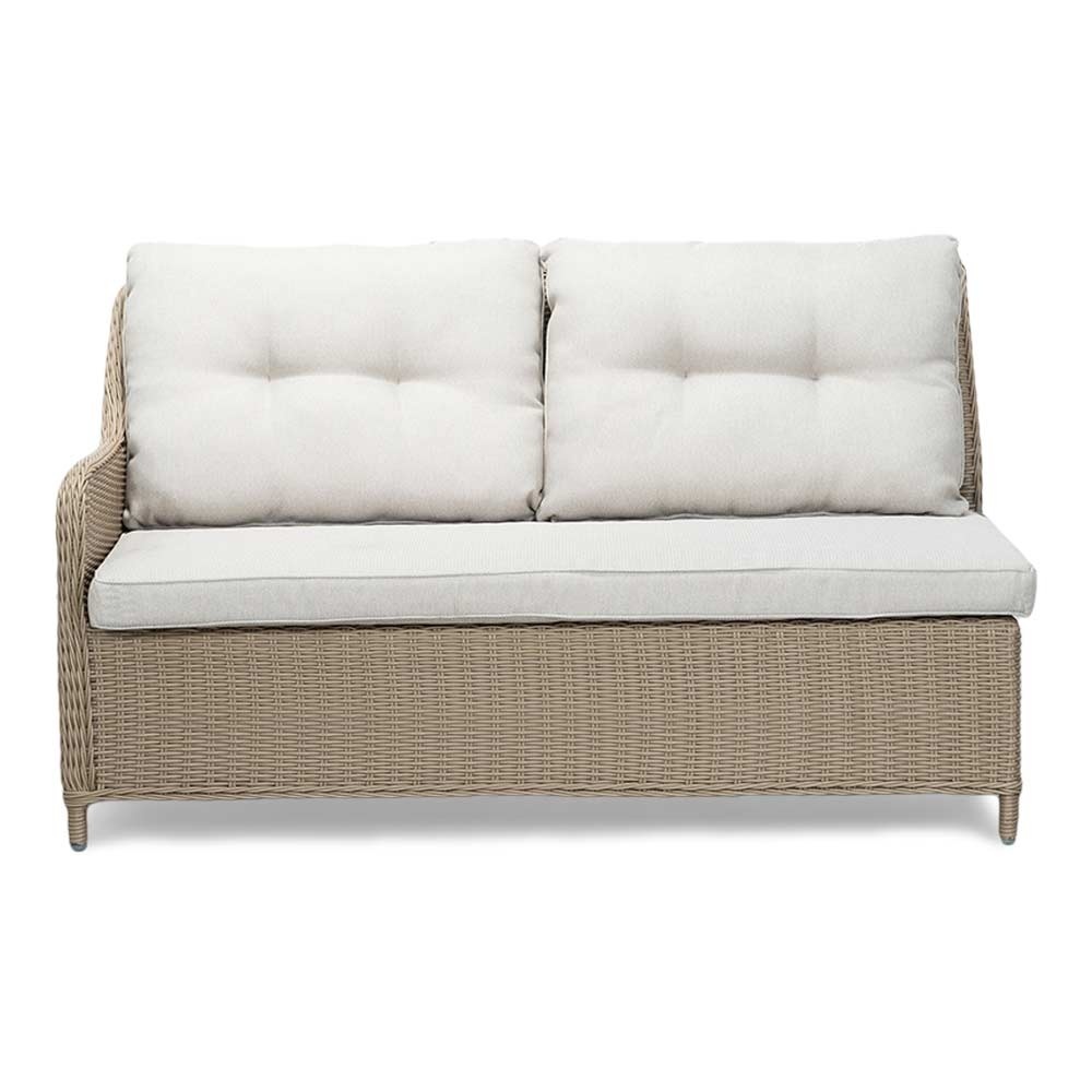 Arizona dining loungeset 7 personen | wicker + aluminium | Royal Sand | 5-delig - 245x245cm | zonder tafel