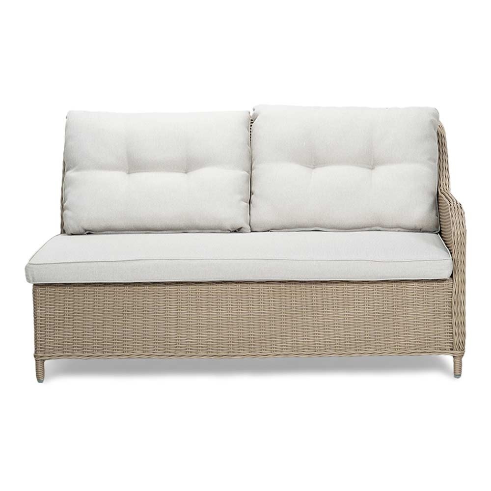 Arizona dining loungeset 7 personen | wicker + aluminium | Royal Sand | 5-delig - 245x245cm | zonder tafel