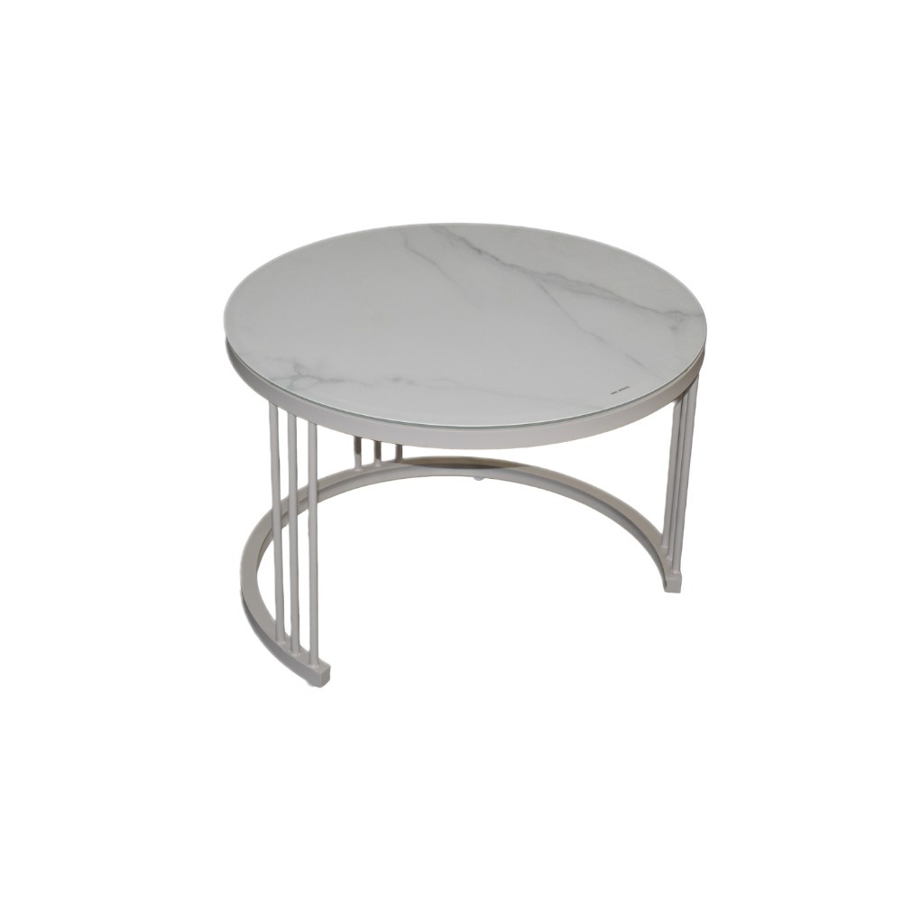 Bologna stoel-bank loungeset 5 personen | wicker + aluminium | beige | 5-delig