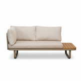 Montreal chaise longue balkon loungeset 4 personen | aluminium + polywood | beige | 3-delig