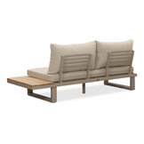 Canyon hoek loungeset 5 personen incl. tafel | aluminium + hardhout | beige | 5-delig - 288x288cm