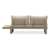 Canyon hoek loungeset 5 personen incl. tafel | aluminium + hardhout | beige | 5-delig - 288x288cm