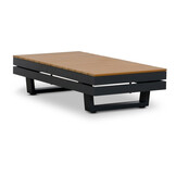 Vegas hoek loungeset-links 6 personen incl. tafel | aluminium + polywood | antraciet | 5-delig