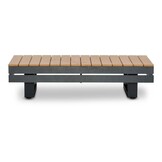 Vegas hoek loungeset-rechts 6 personen incl. tafel | aluminium + polywood | antraciet | 5-delig