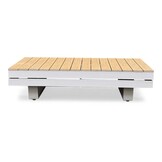 Vegas hoek loungeset-links 6 personen incl. tafel | aluminium + polywood | beige | 5-delig