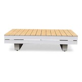 Vegas loungetafel | aluminum + polywood | beige | 117x60cm