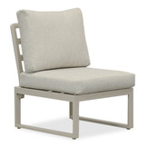 Lola hoek loungeset L-vorm 6 personen incl. tafel | aluminium + polywood | beige | 5-delig