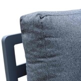 Lola stoel-bank loungeset 5 personen | aluminium + polywood | antraciet | 4-delig