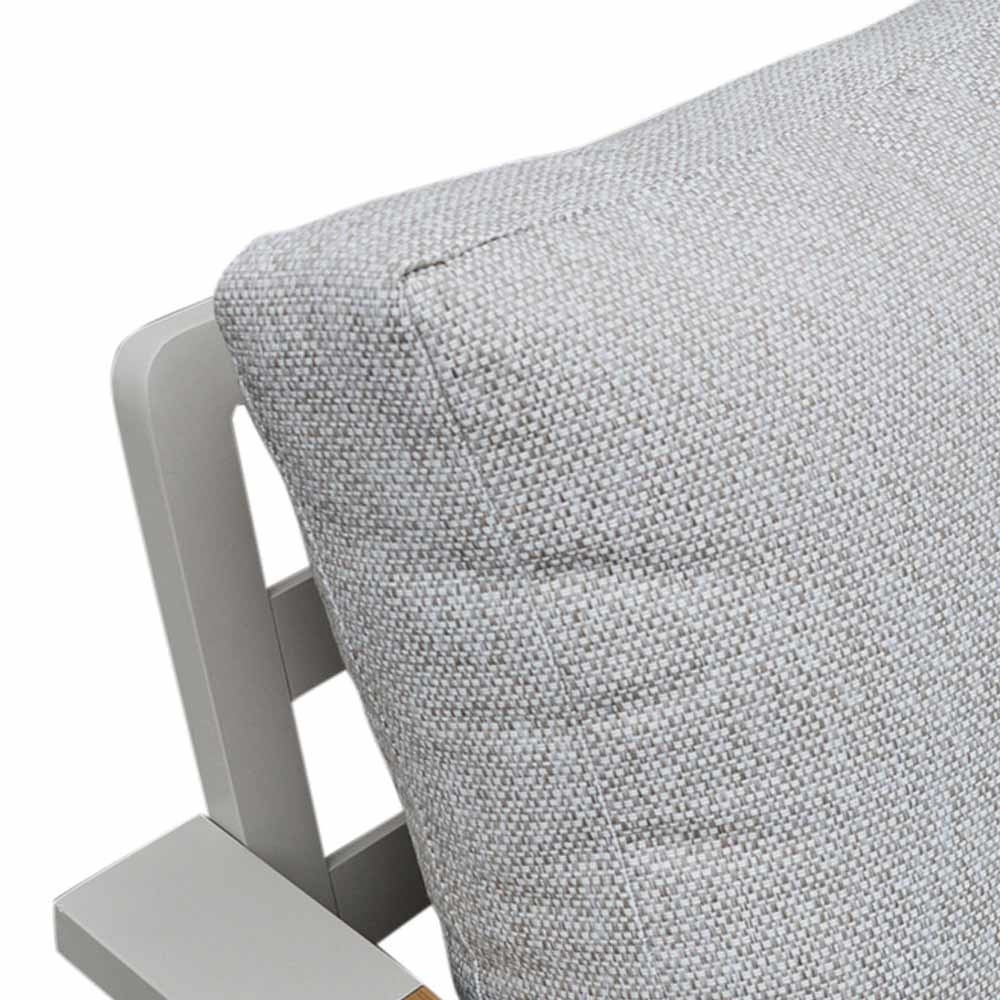 Lola stoel-bank loungeset 5 personen | aluminium + polywood | beige | 4-delig