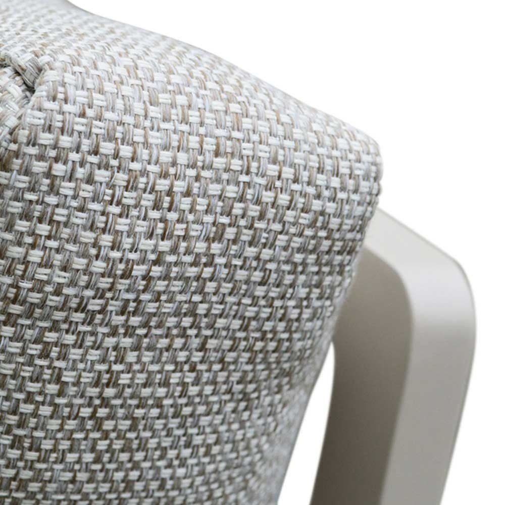 Lola stoel-bank loungeset 5 personen | aluminium + polywood | beige | 4-delig