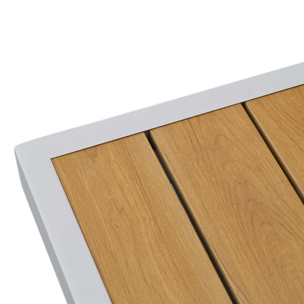 Lola stoel-bank loungeset 5 personen | aluminium + polywood | beige | 4-delig