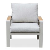 Lola stoel-bank loungeset 5 personen | aluminium + polywood | beige | 4-delig