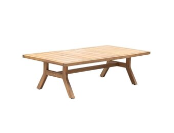Bergamo loungetafel | hardhout | light teak look | 127x65cm