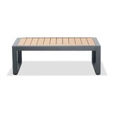 Vancouver hoek loungeset 5 personen incl. tafel | aluminium + polywood | antraciet | 6-delig