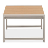 Seattle stoel-bank loungeset 5 personen incl. tafel | aluminium + polywood | beige | 4-delig