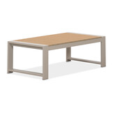 Seattle stoel-bank loungeset 5 personen incl. tafel | aluminium + polywood | beige | 4-delig