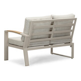 Seattle hoek loungeset 6 personen incl. tafel | aluminium + polywood | beige | 6-delig - 270x210cm