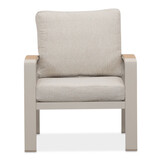 Seattle hoek loungeset met stoel 7 personen incl. tafel | aluminium + polywood | beige | 5-delig