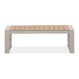 Seattle hoek loungeset met stoel 7 personen incl. tafel | aluminium + polywood | beige | 5-delig