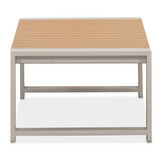 Seattle hoek loungeset met stoel 7 personen incl. tafel | aluminium + polywood | beige | 5-delig