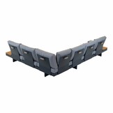 Barbados hoek loungeset 6 personen | aluminium + teakhout | Natural Teak | 5-delig - 323x245cm