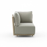 Beau hoek loungeset 6 personen | aluminium + touw | grijs | 4-delig - 304x234cm