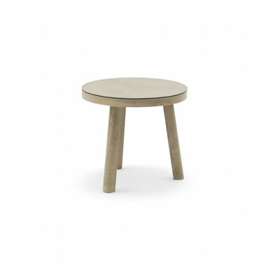 Beau koffietafel | aluminium + keramiek | Natural | 50cm rond
