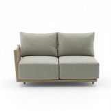 Beau hoek loungeset 6 personen incl. tafels | aluminium + touw | grijs | 6-delig - 304x234cm