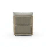 Beau hoek loungeset 6 personen incl. tafels | aluminium + touw | grijs | 6-delig - 304x234cm