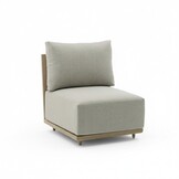 Beau hoek loungeset 6 personen incl. tafel 50cm rond | aluminium + touw | grijs | 5-delig - 304x234cm