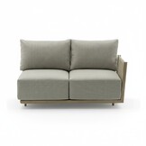 Beau hoek loungeset 6 personen incl. tafel 50cm rond | aluminium + touw | grijs | 5-delig - 304x234cm