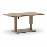 Bordeaux dining loungeset incl. bank 8 personen | aluminium + polywood | beige | 5-delig - 290x225cm