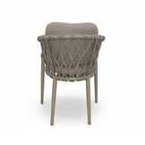 Cleveland dining tuinstoel | aluminium + touw | beige