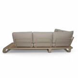 Palm Springs hoek loungeset 5 personen | aluminium + hardhout | beige | 4-delig - 267x267cm