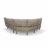 Washington hoek loungeset 5 personen | aluminium + hardhout | beige | 4-delig - 259x195cm