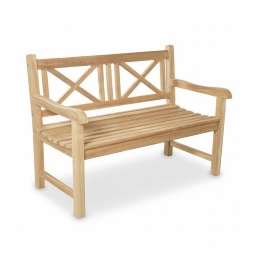 Lissabon 2-zits tuinbank | teakhout | Natural Teak | 120cm afbeelding