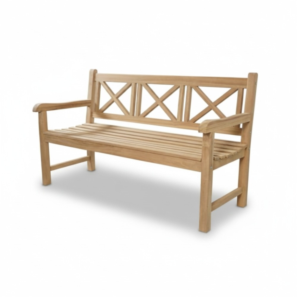 Lissabon 3-zits tuinbank | teakhout | Natural Teak | 150cm