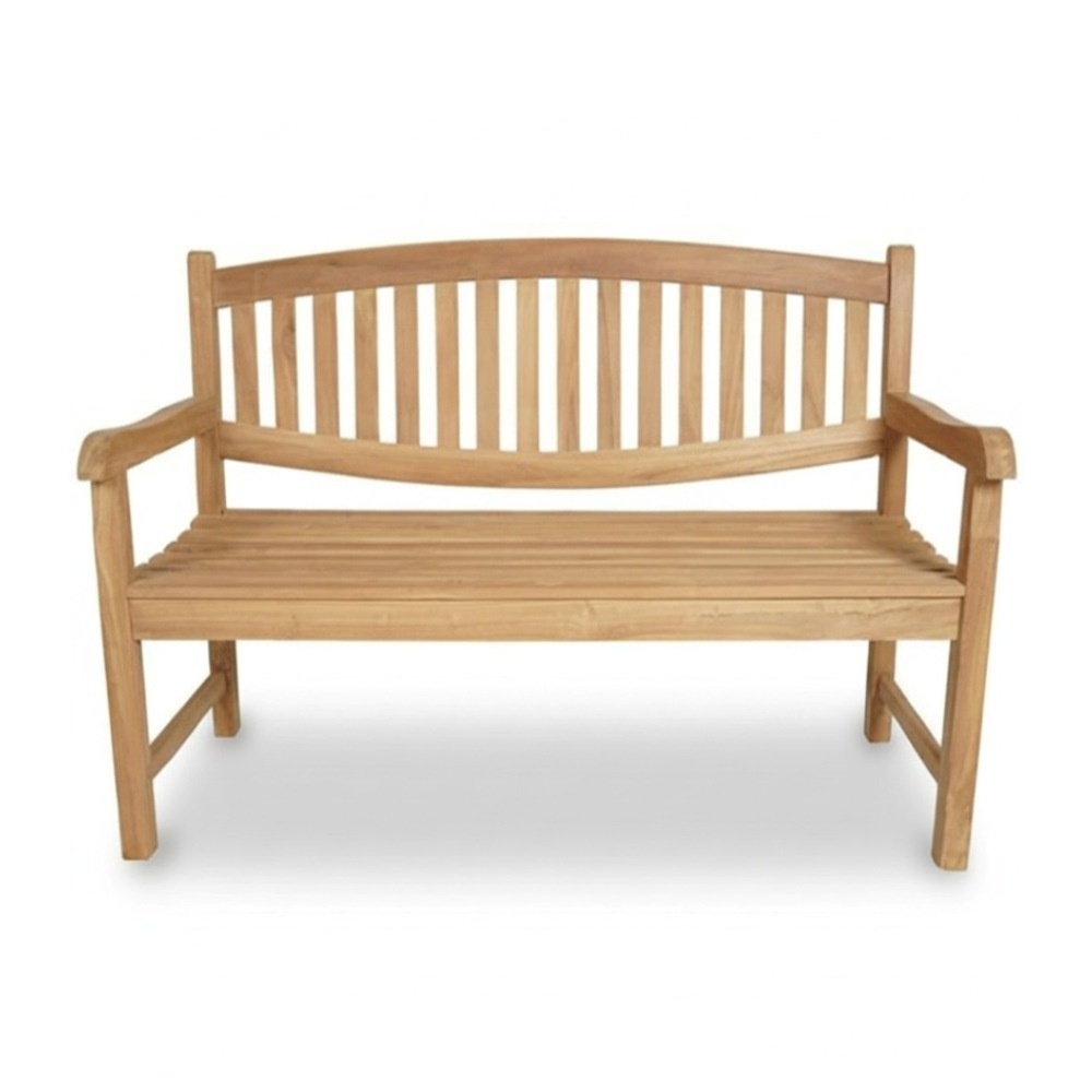 Lille 2-zits tuinbank | teakhout | Natural Teak | 120cm afbeelding