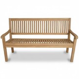 Malmo 3-zits tuinbank | teakhout | Natural Teak | 150cm
