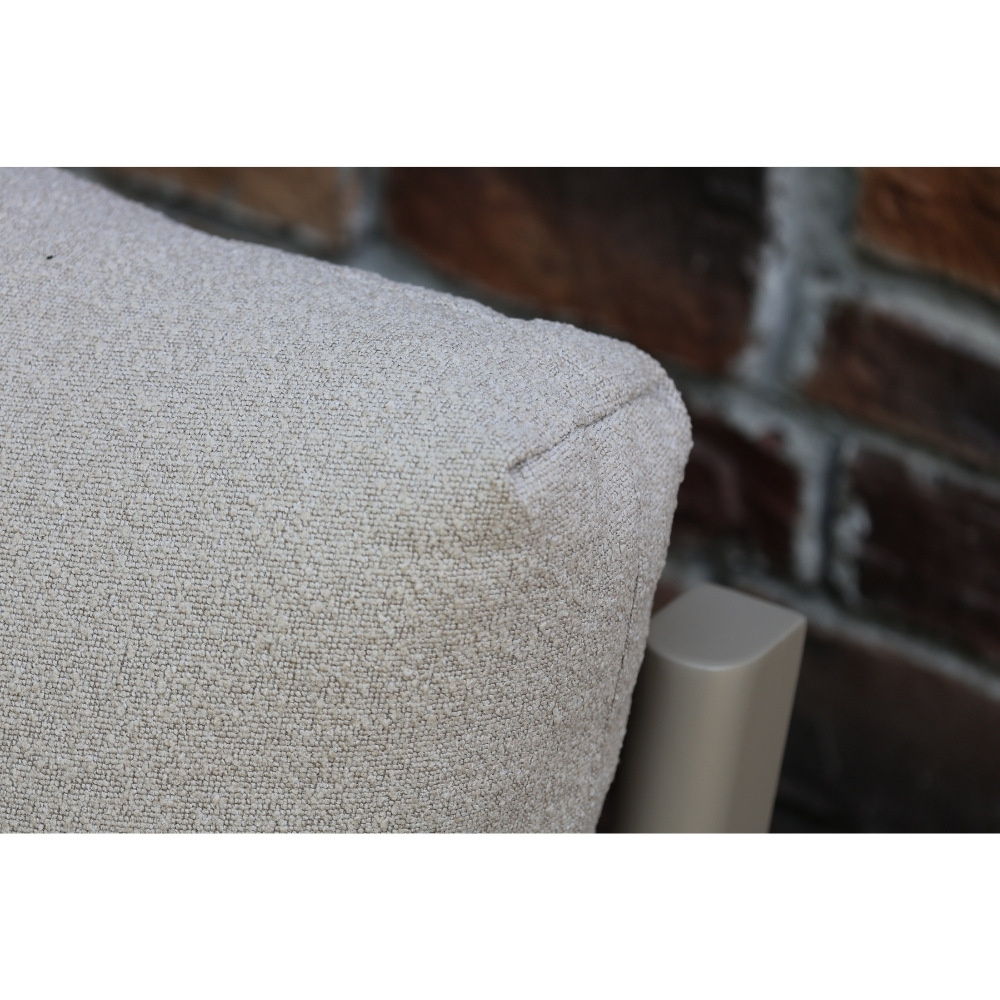 Amalfi stoel-bank loungeset 5 personen incl. tafels | aluminium + polywood | beige | 5-delig