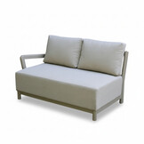 Amalfi hoek loungeset 6 personen incl. tafel | aluminium + polywood | beige | 5-delig - 289x222cm