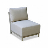 Amalfi hoek loungeset 6 personen incl. tafel | aluminium + polywood | beige | 5-delig - 289x222cm