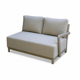 Amalfi hoek loungeset 6 personen incl. tafel | aluminium + polywood | beige | 5-delig - 289x222cm