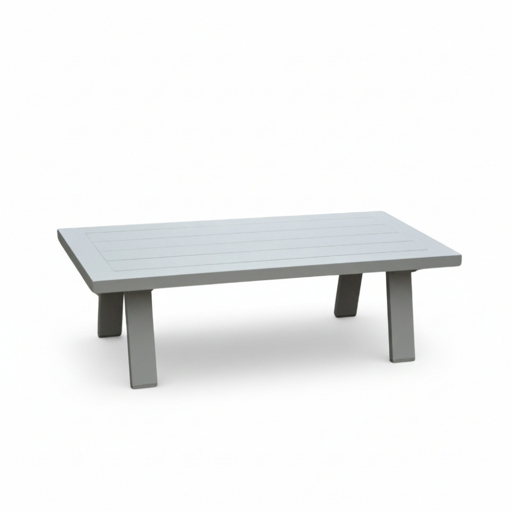 Venezia loungetafel | aluminium | beige | 121x60cm