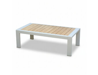 Manhattan loungetafel | aluminium + polywood | beige | 113x62cm