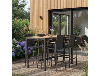 Douglas barset 5-delig | aluminium | antraciet | 150cm