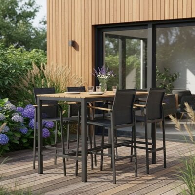 Douglas barset 5-delig | aluminium | antraciet | 150cm